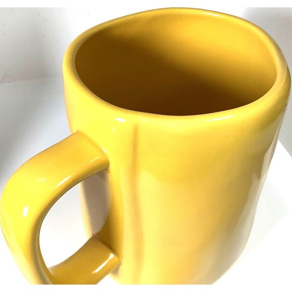 Coffee Mug Rae Dunn "Hello Sunshine" Yellow 18 Ounces 5” Tall 3” Wide - Picture 6 of 8